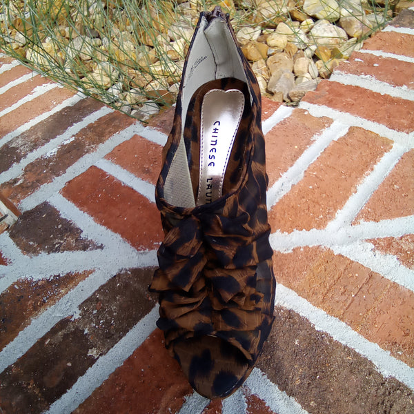 Leopard Platform Zip Back 5" Heels | Chinese Laundry Haylie