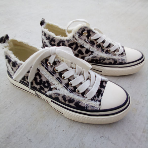 Frayed Leopard Sneaker | Very G Dako