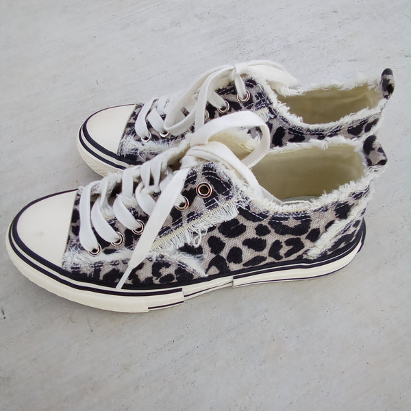 Frayed Leopard Sneaker | Very G Dako
