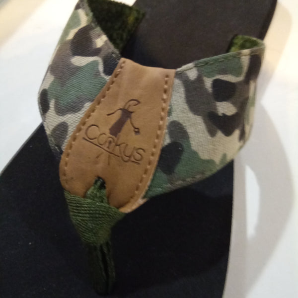 Camo Canvas Flip Flop | Corky's Trail