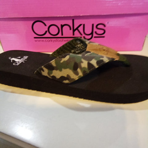 Camo Canvas Flip Flop | Corky's Trail
