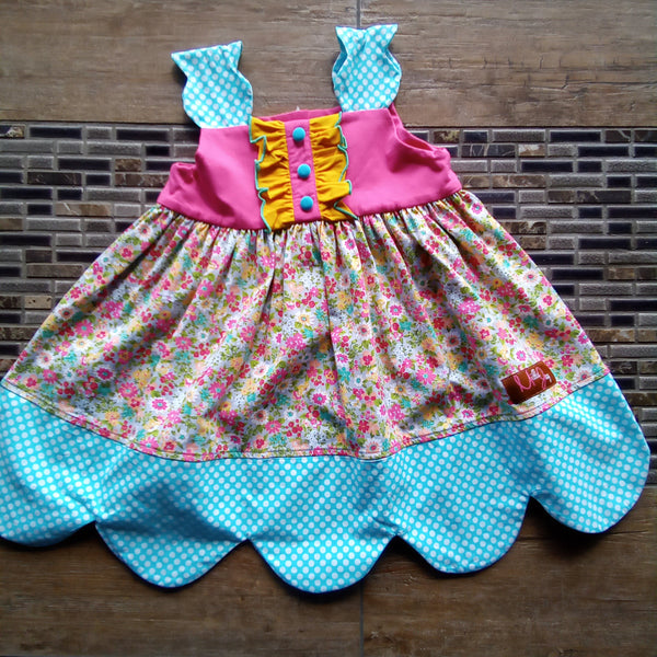 Millie Jay Floral Mix Print Dress
