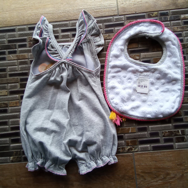 Infant Toucan Bubble Suit with Coordinating Toucan Bib | Mud Pie