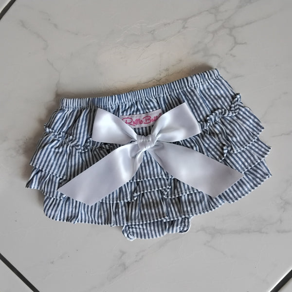 Pinstripe Ruffled Bloomers | Ruffle Butts