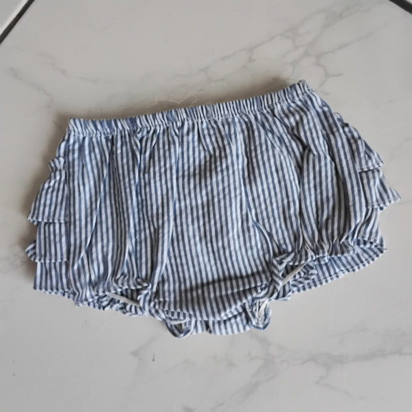 Pinstripe Ruffled Bloomers | Ruffle Butts