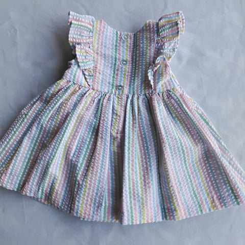 Smocked Seersucker Dress | Bonnie Baby