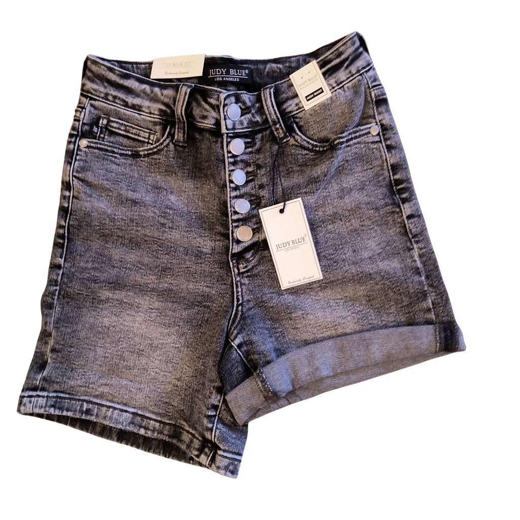 Black denim Shorts