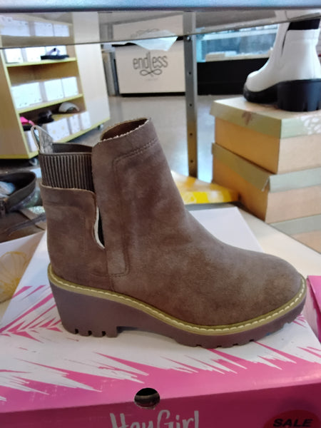 Taupe Short Boot | Corkys Hey Girl - Basic