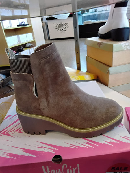 Taupe Short Boot | Corkys Hey Girl - Basic