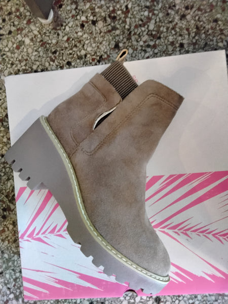 Taupe Short Boot | Corkys Hey Girl - Basic