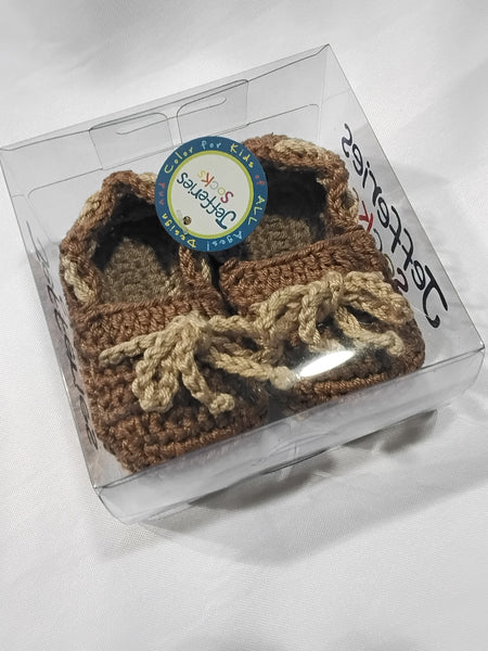 Newborn Crochet Loafer Booties