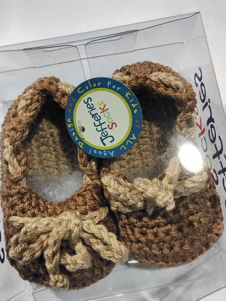 Newborn Crochet Loafer Booties
