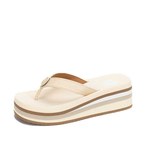 Bone Wedge Flip Flop Yellow Box