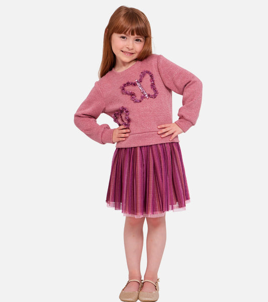 Butterfly Two Piece Skirt Set | Bonnie Jean