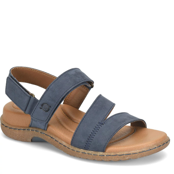 Navy Blue Nubuck Comfort Sandal |Born Seak