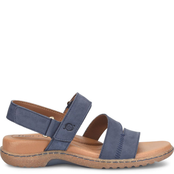 Navy Blue Nubuck Comfort Sandal |Born Seak