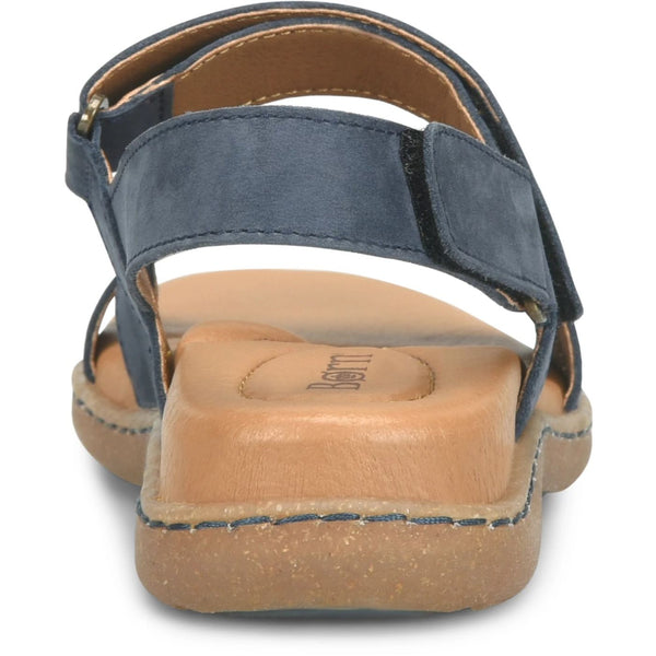 Navy Blue Nubuck Comfort Sandal |Born Seak