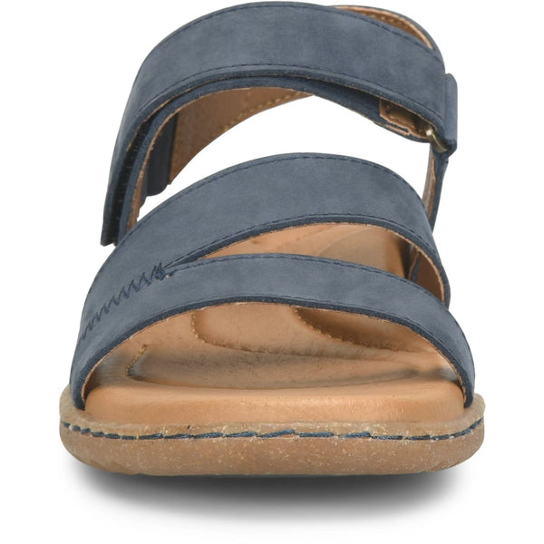 Navy Blue Nubuck Comfort Sandal |Born Seak