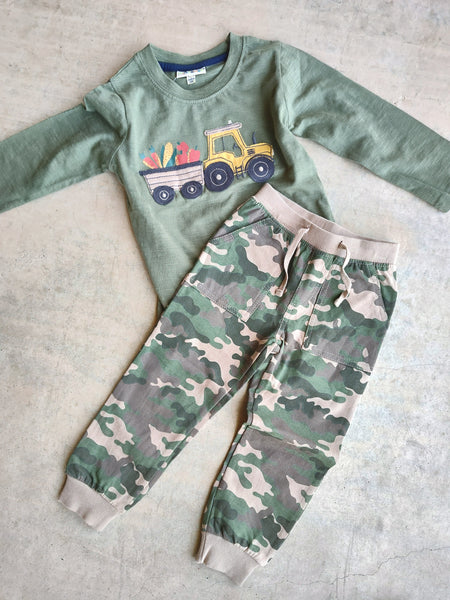 Harvesting Tractor and Camo Jogger Set |