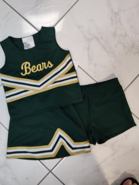 Cheer Uniform and Bloomers - Bears
