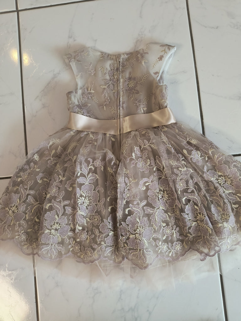 bonnie jean embroidered dress Floral Embroidered Ballerina Dress