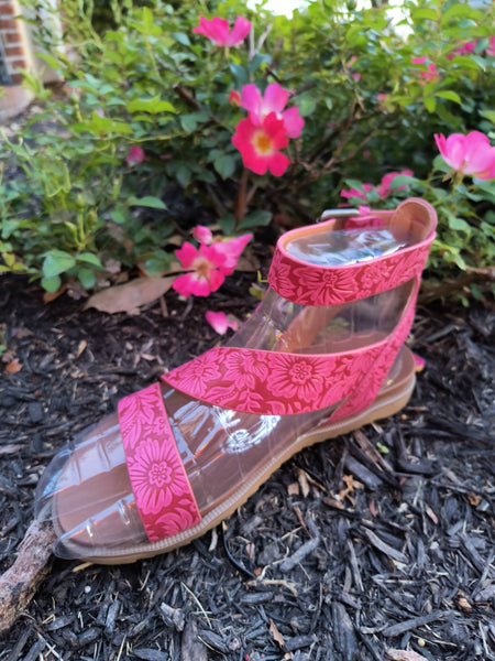 Ankle Strap Sandals | Very G | Belinda Pink