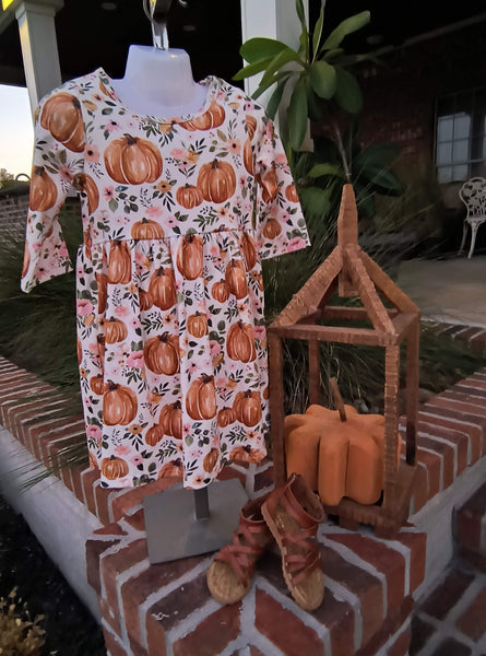 Pumpkin Patch Printed Dress