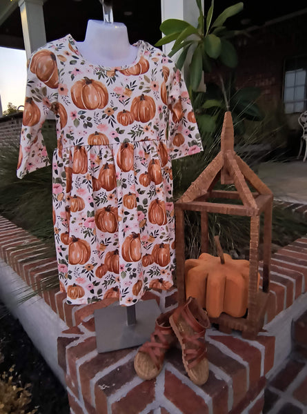 Pumpkin Patch Printed Dress