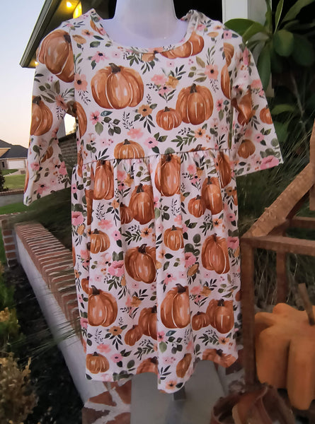 Pumpkin Patch Printed Dress