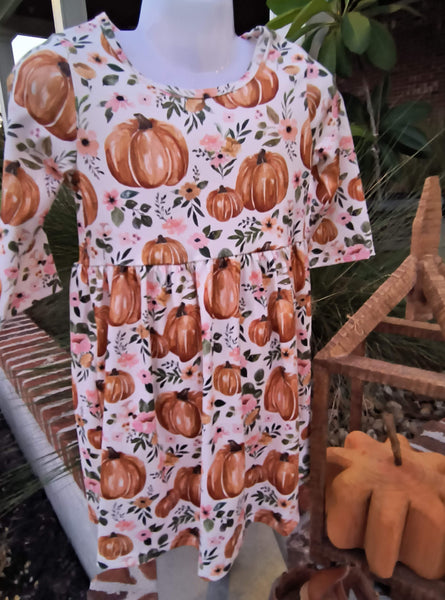 Pumpkin Patch Printed Dress