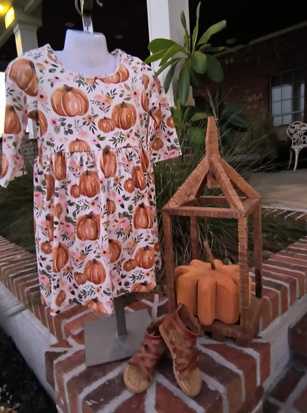 Pumpkin Patch Printed Dress