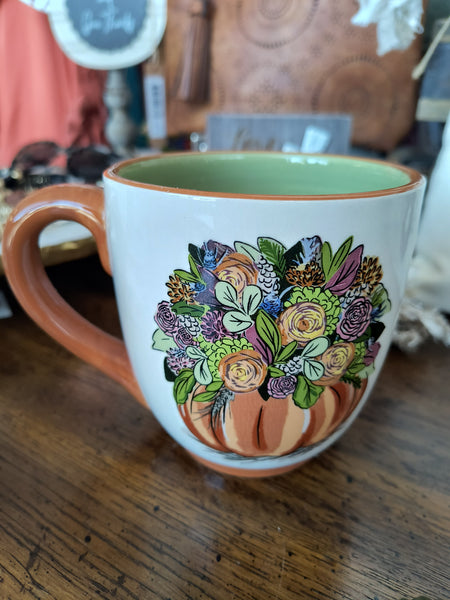 Give Thanks Floral Mug | Glory Haus