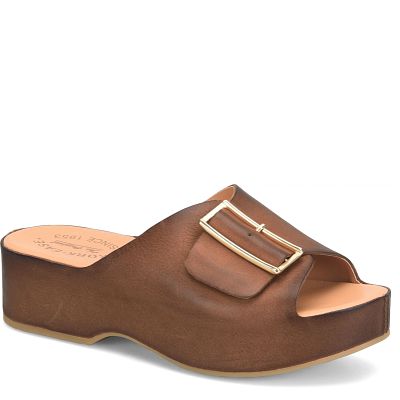 Modern Sleek Brown Wedge | Cork-Ease York