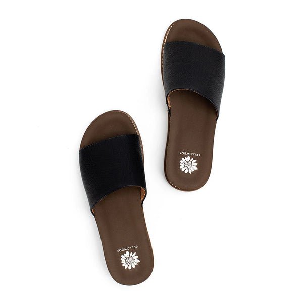 Slide Sandal | Yellow Box | Kalo Black