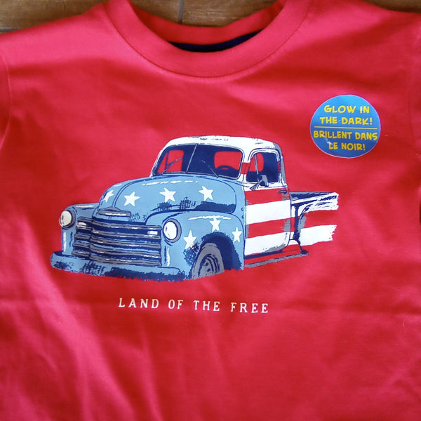 Glow in the Dark "Land of the Free" American Truck Tee | CR Sports