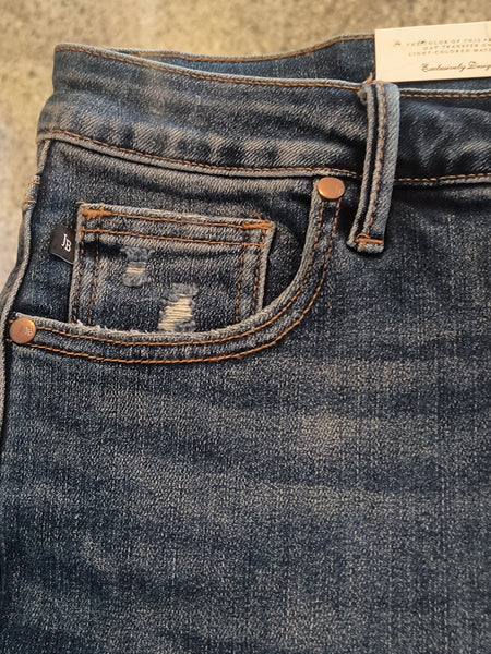 Tummy Control Top Denim Shorts | Judy Blue