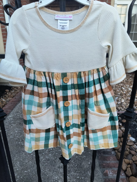 Plaid Pocket Dress | Bonnie Jean