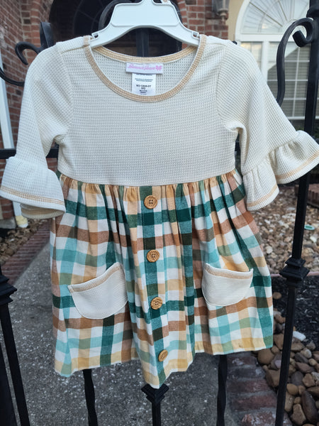 Plaid Pocket Dress | Bonnie Jean