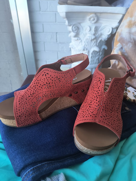 Wedge Sandals | Very G Free Fly 3 Rust