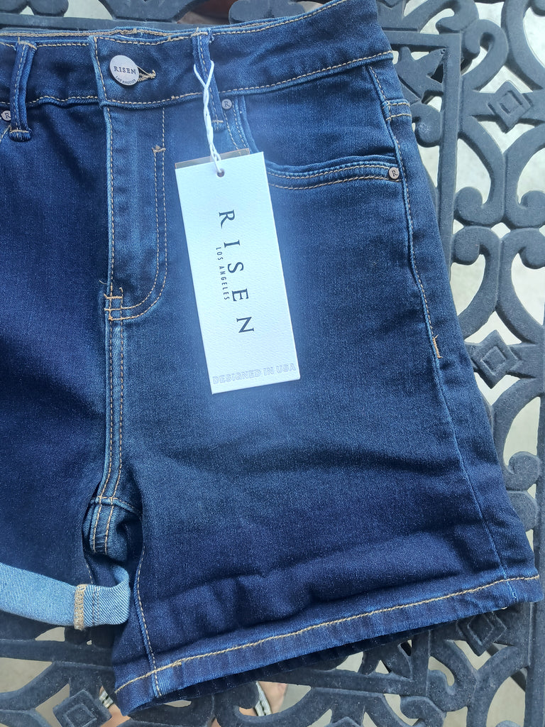 Dark Denim Shorts | Risen