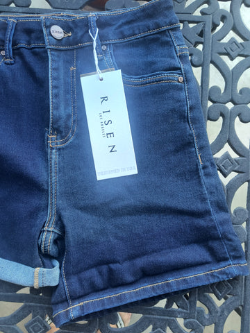 Dark Denim Shorts | Risen