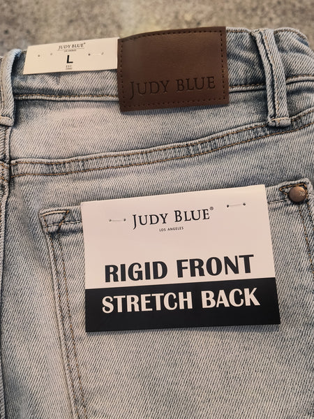 Rigid Front Stretch Back Denim Shorts | Judy Blue