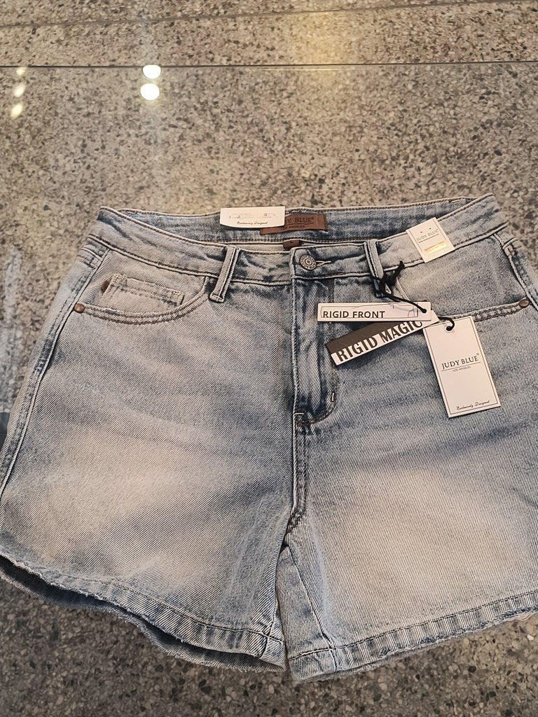 Rigid Front Stretch Back Denim Shorts | Judy Blue