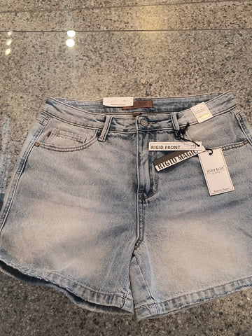 Rigid Front Stretch Back Denim Shorts | Judy Blue