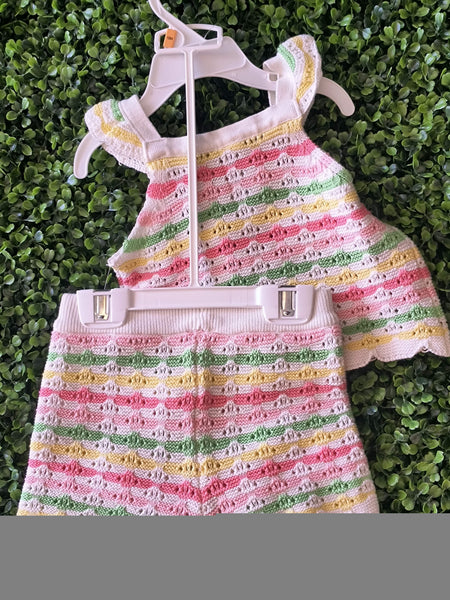 Crochet Two Piece Short Set | Little Me