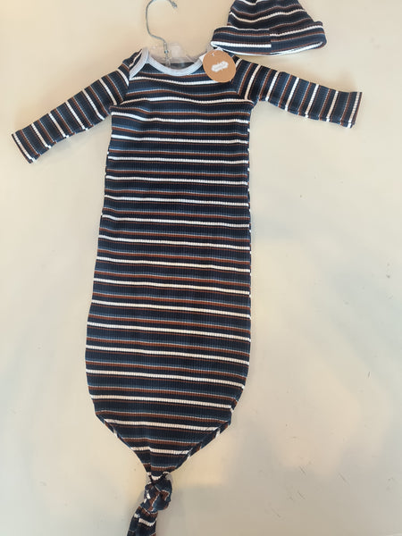 Blue Stripe Take Me Home Basic | Mud Pie