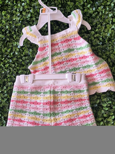 Crochet Two Piece Short Set | Little Me