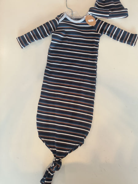 Blue Stripe Take Me Home Basic | Mud Pie