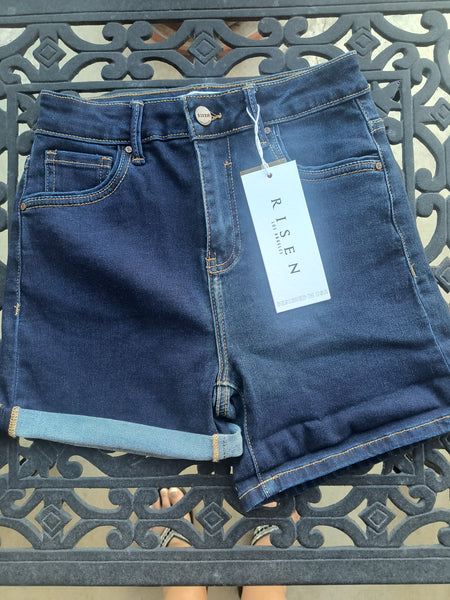 Dark Denim Shorts | Risen