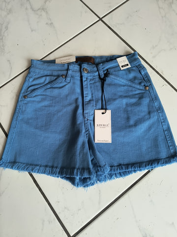 Sky Blue Frayed Hem Shorts | Judy Blue